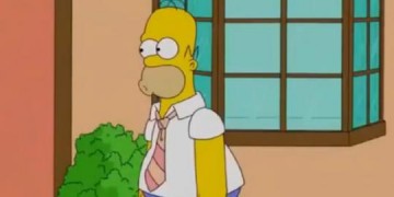 Homer canta Eu Quero Tchu, Eu Quero Tcha em episdio de Os Simpsons