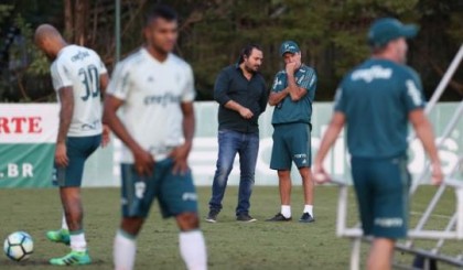 Cuca busca contra o Inter a segunda vitria do ano no comando do Palmeiras e a primeira classificao em mata-mata (Foto: Csar Greco / Ag. Palmeiras / Divulgao)