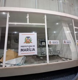 VDEO: Homem  preso aps destruir sala de espera da rodoviria de Marlia