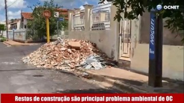 VDEO: Resduos de construo civil so o principal problema ambiental em OC