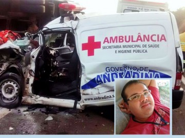 Bento de Abreu: Motorista e passageiro de ambulncia morrem em acidente