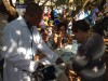Moradores recebem aferio de presso arterial durante Domingo Feliz(foto Giuliano Panvchio)